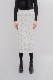 COMME DES GARCONS - SS02 Number skirt