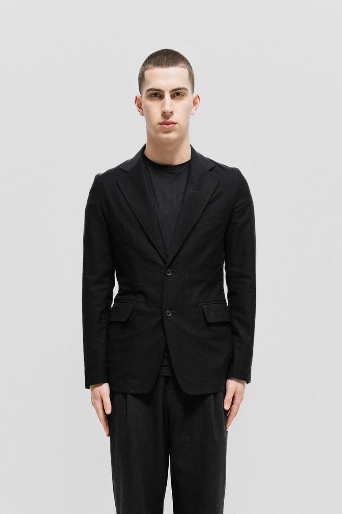 050131 yohji yamamoto POUR HOMME ストライプ yohji yamamoto - pour homme | STラペル釦5PKJK / ストライプ