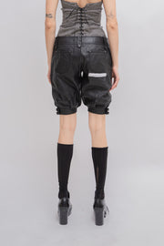 ALICE AUAA - Leather shorts