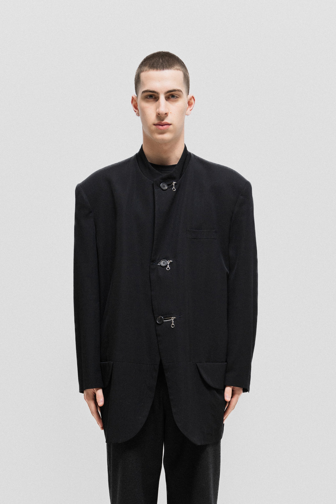 YOHJI YAMAMOTO POUR HOMME - FW86-87 Gabardine jacket with zipped butto –  L'OBSCUR