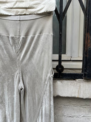 (New Arrival) RICK OWENS - FW16 « Mastodon » Silk blend velvet wide pants with ribbed waist
