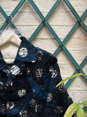 (New arrival) UNDERCOVER - FW03 « Paper Doll » Cotton overshirt with scribbled polka dot pattern