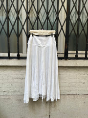 (New Arrival) YOHJI YAMAMOTO - FW22 Long cotton skirt with pocket detail (runway)