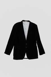 COMME DES GARCONS HOMME PLUS - FW07 "My way" 2b long velvet jacket with pearl grey lining