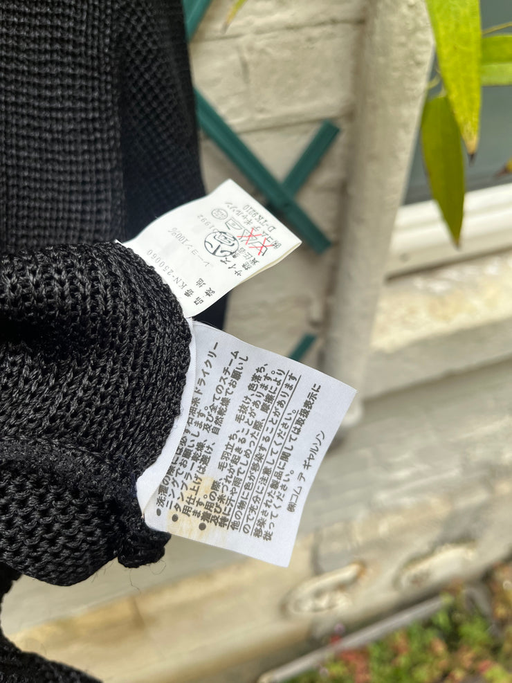(New Arrival) COMME DES GARÇONS - 1992 Asymmetric knitted rayon sweater