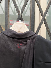 (New Arrival) A.F VANDEVORST - FW10 Faux suede asymmetric dress with shoulder studs (runway)