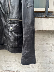 (New Arrival) UNDERCOVER - SS07 « Purple » Lightweight cow leather jacket with zippers and pocket details