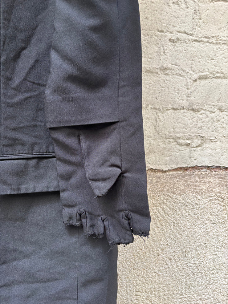 (New Arrival) COMME DES GARCONS HOMME PLUS - FW19 Long poly coat with integrated gloves