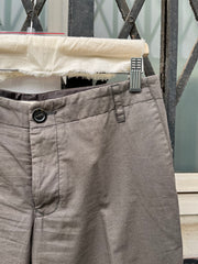 (New Arrival) RICK OWENS - SS07 "WISHBONE" Cotton + silk wide cropped pants
