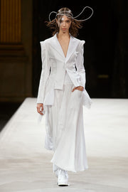 (New Arrival) YOHJI YAMAMOTO - FW22 Long cotton skirt with pocket detail (runway)