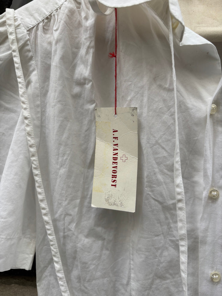 (New Arrival) A.F VANDEVORST - SS99 One sleeve button up blouse with straps