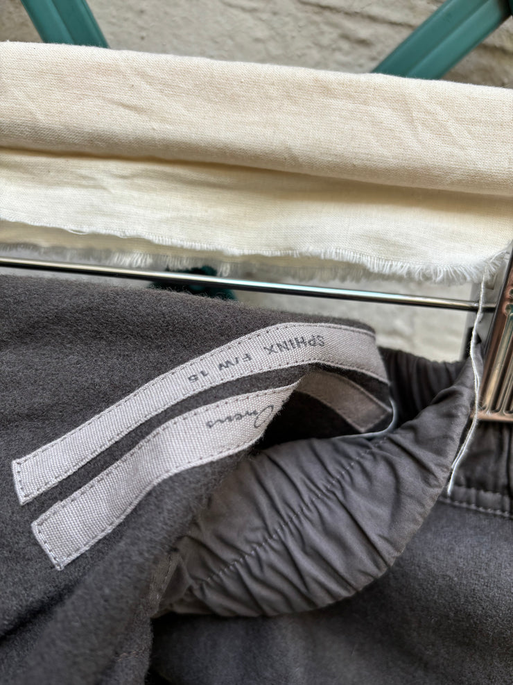 (New Arrival) RICK OWENS - FW15 "SPHINX" Virgin wool Pod shorts with sequins details