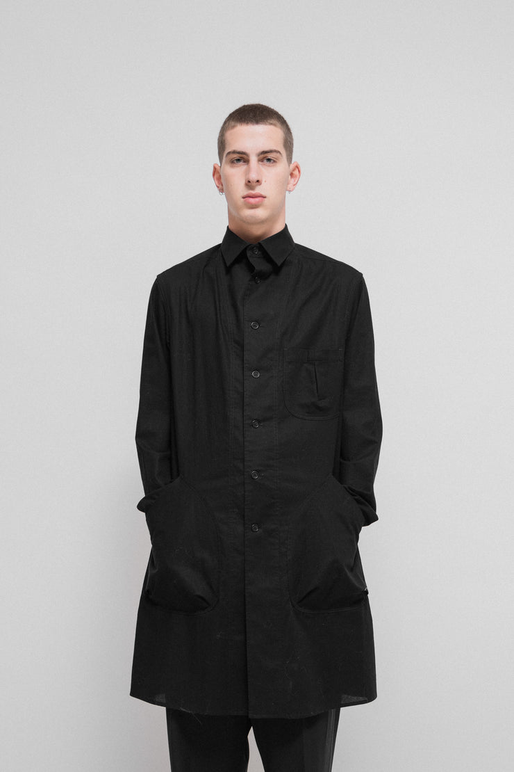 YOHJI YAMAMOTO POUR HOMME - SS20 Light cotton jacket with big patch pockets