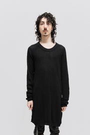 BORIS BIDJAN SABERI - SS12 Long cotton sweater with bottom slits