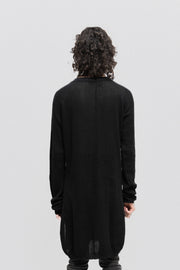BORIS BIDJAN SABERI - SS12 Long cotton sweater with bottom slits