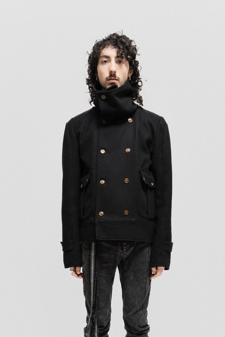 VIVIENNE WESTWOOD MAN - FW09 High neck winter jacket with double buttoning
