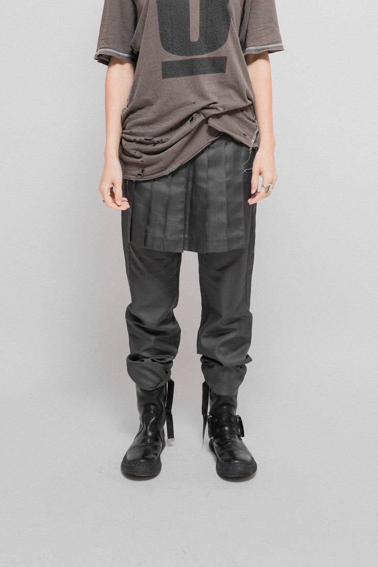 UNDERCOVER - SS01 "Chaotic Discord / Interlocking panels" Pleated skirt pants