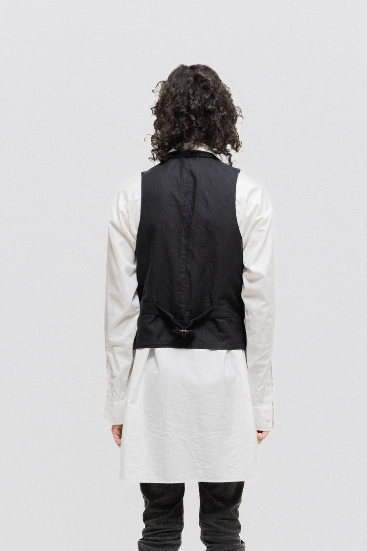 YOHJI YAMAMOTO POUR HOMME - FW11 Button up cotton vest with