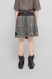 UNDERCOVER - FW09 "Earmuff Maniac" Silk pleated mini skirt