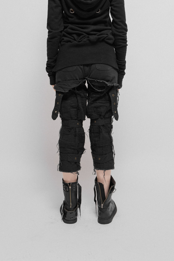 Christopher Nemeth Cropped Black Pants Black 100% - Depop