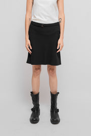 ANN DEMEULEMEESTER - FW95 Textured skirt with a strap belt (runway)