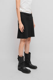 ANN DEMEULEMEESTER - FW95 Textured skirt with a strap belt (runway)