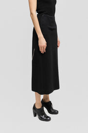 YOHJI YAMAMOTO - FW92 Thick wool skirt with back zipper detail