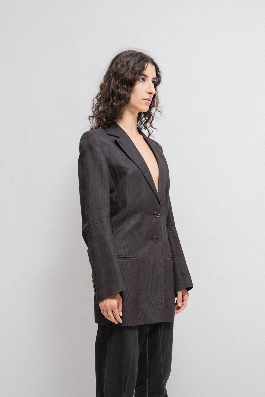 ANN DEMEULEMEESTER テーラードジャケット 38 ANN DEMEULEMEESTER(アンドゥムルメステール) GERARD COMFORT