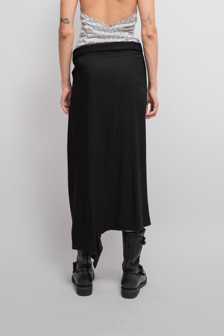 YOHJI YAMAMOTO - SS04 Long skirt with large eyelets