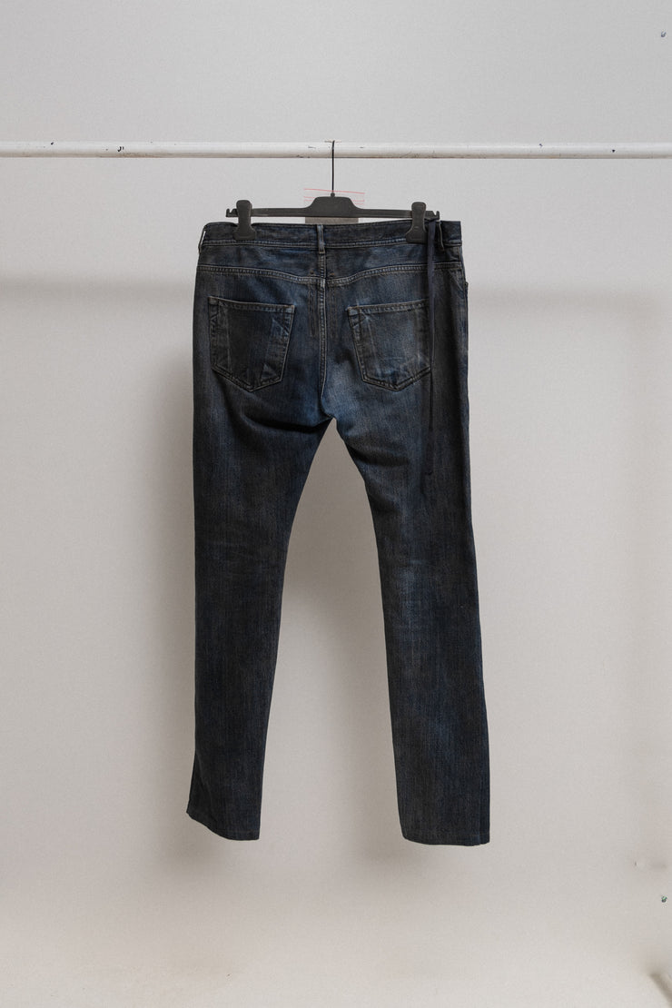 RICK OWENS DRKSHDW - Dirty blue Detroit cut denim (2010&