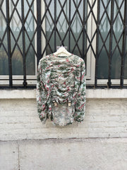 (New Arrival) JUNYA WATANABE - SS03 Linen parachute top with painting pattern