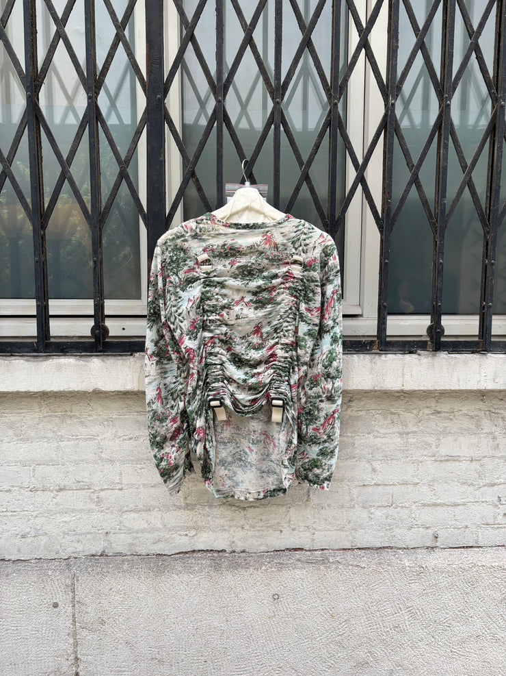 (New Arrival) JUNYA WATANABE - SS03 Linen parachute top with painting pattern