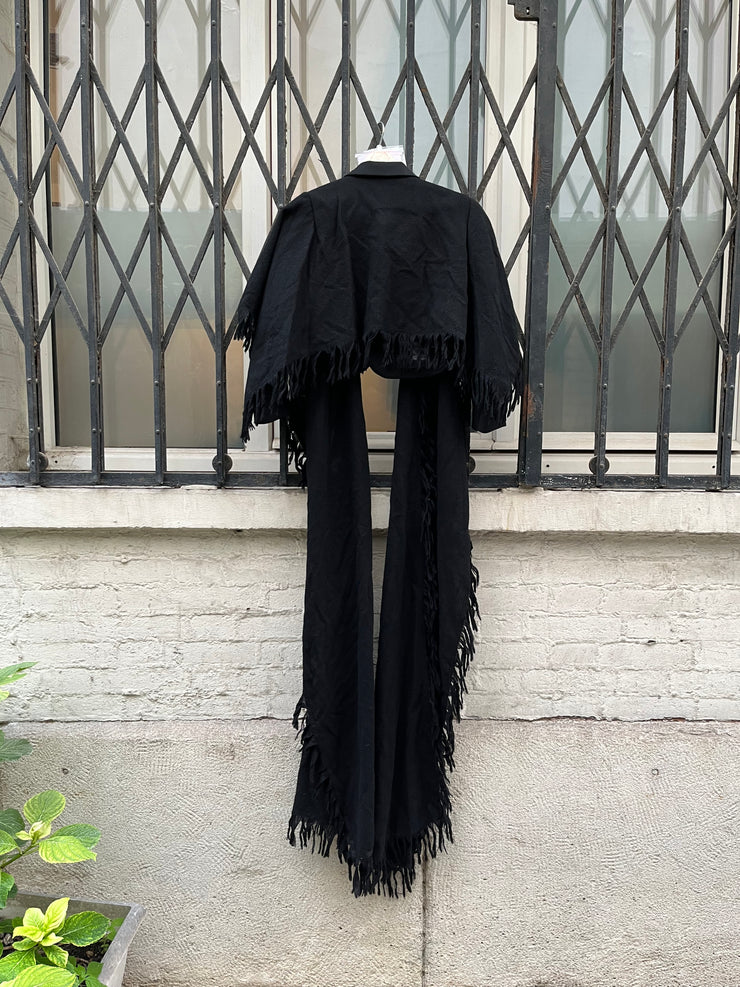 (New Arrival) NOIR KEI NINOMIYA - FW18 Cropped wool scarf jacket (runway)