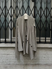 (New Arrival) RICK OWENS - SS06 « TUNGSTEN » Wool cardigan with circle cutouts