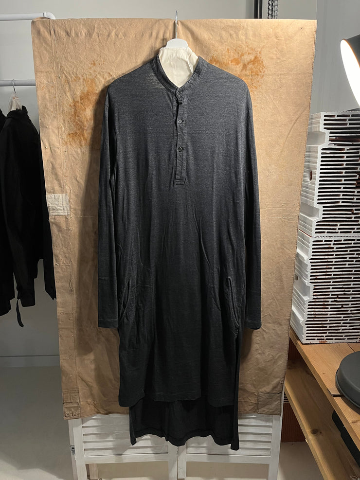 (Pre Sale) YOHJI YAMAMOTO POUR HOMME - SS14 Long cotton tunic with collar buttoning and pockets (runway)