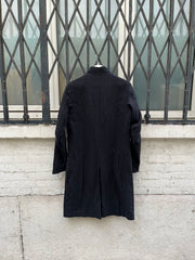(New Arrival) DEVOA - Linen, wool and silk long button up coat