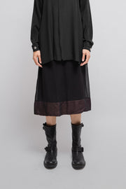 MARTIN MARGIELA - FW06 White label Silk skirt with a contrasting bottom hem (runway)