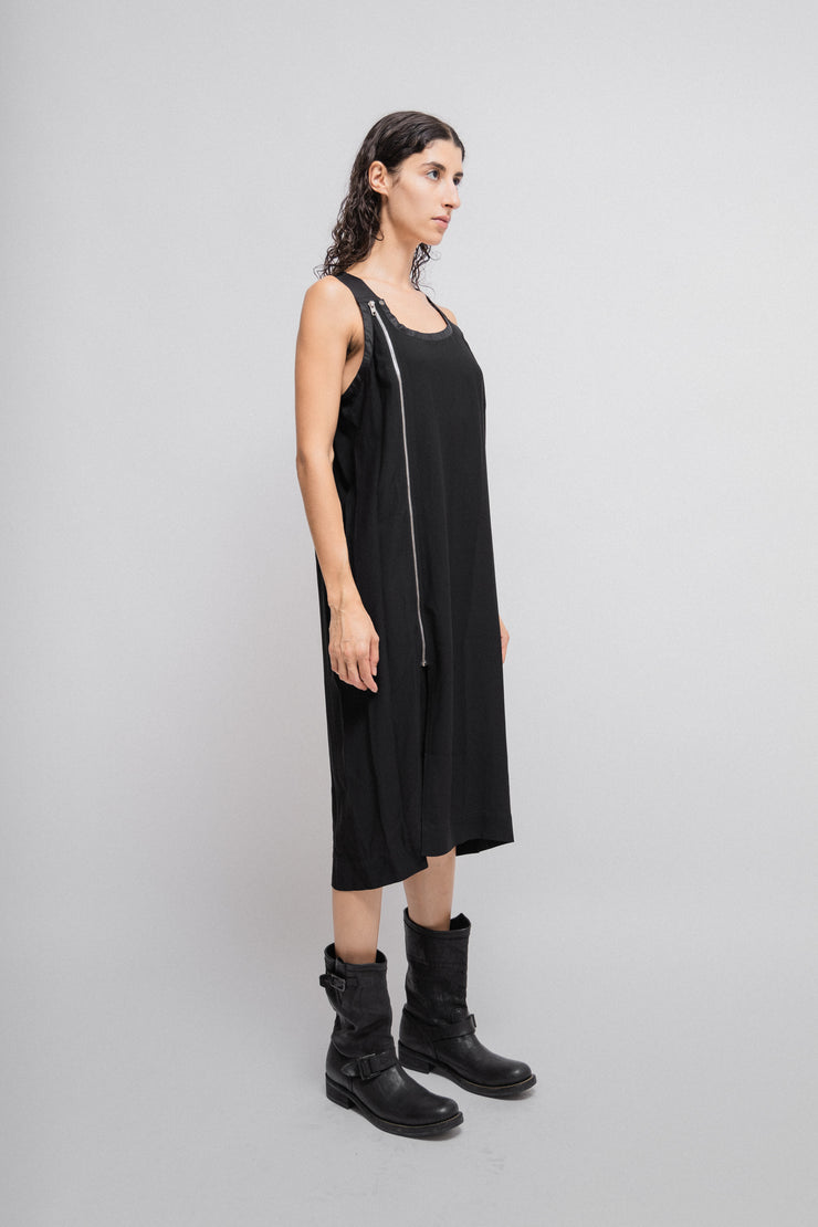 RICK OWENS - SS14 "VICIOUS" Sheer dress with a side zipper