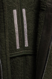 RICK OWENS - FW22 "STROBE" Alpaca wool large hooded coat