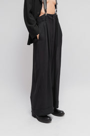 COMME DES GARCONS - FW92 Oversized sheer skirt pants