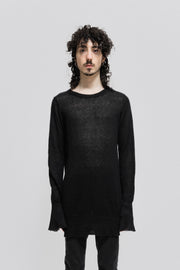 ANN DEMEULEMEESTER - Mohair blend sweater with flared cuffs