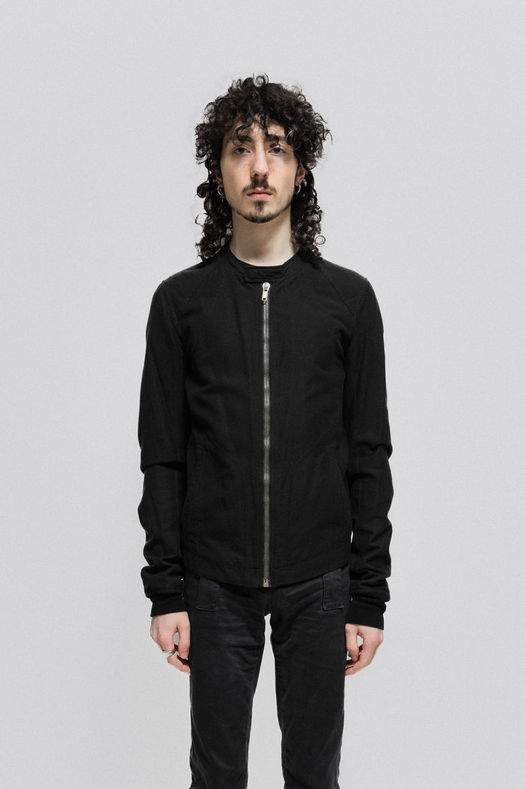 RICK OWENS - SS09 Cotton blend cafe racer jacket with inside hold