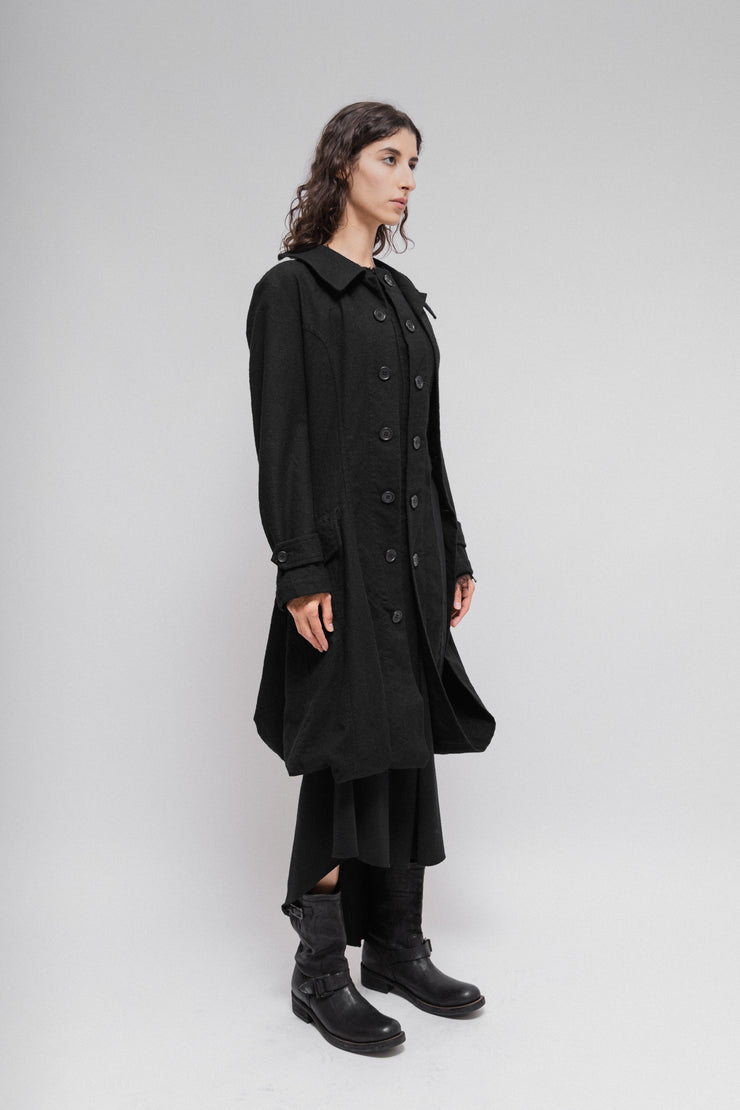 JUNYA WATANABE - SS07 Asymmetrical layered wool coat