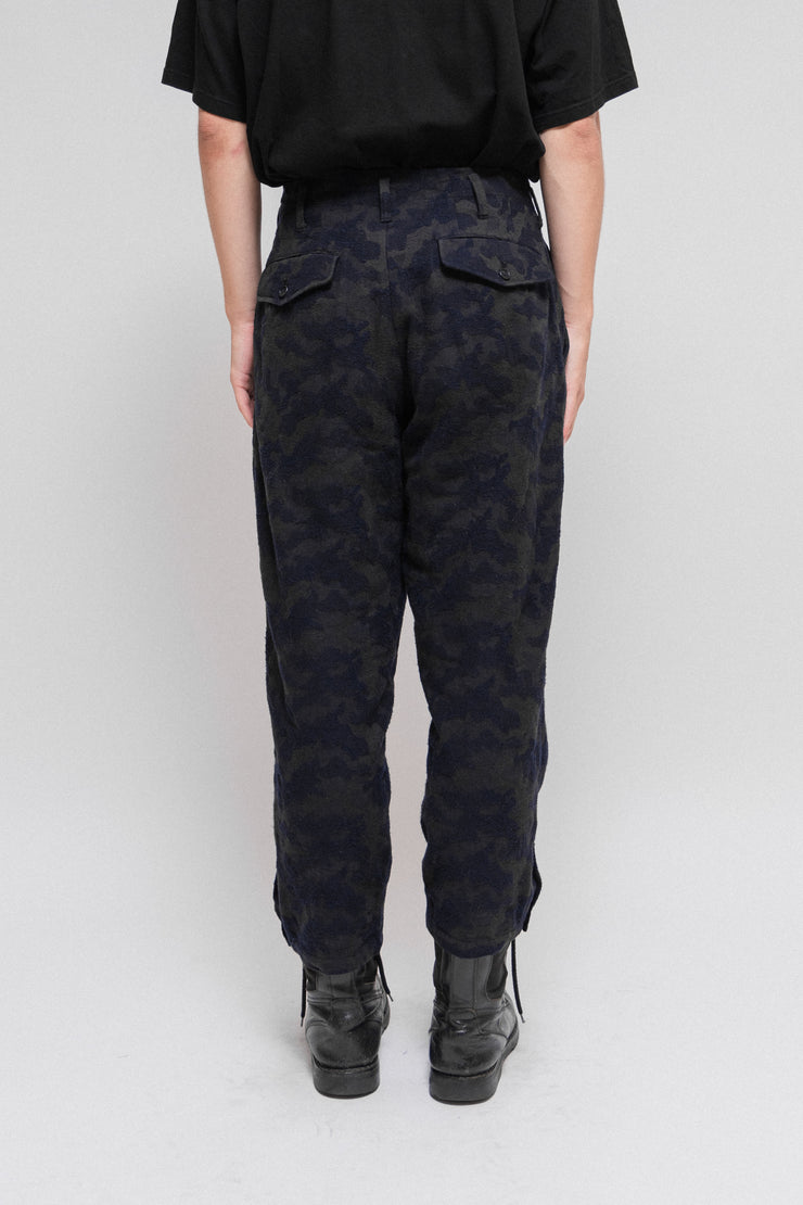 YOHJI YAMAMOTO POUR HOMME - FW17 Camouflage wool pants