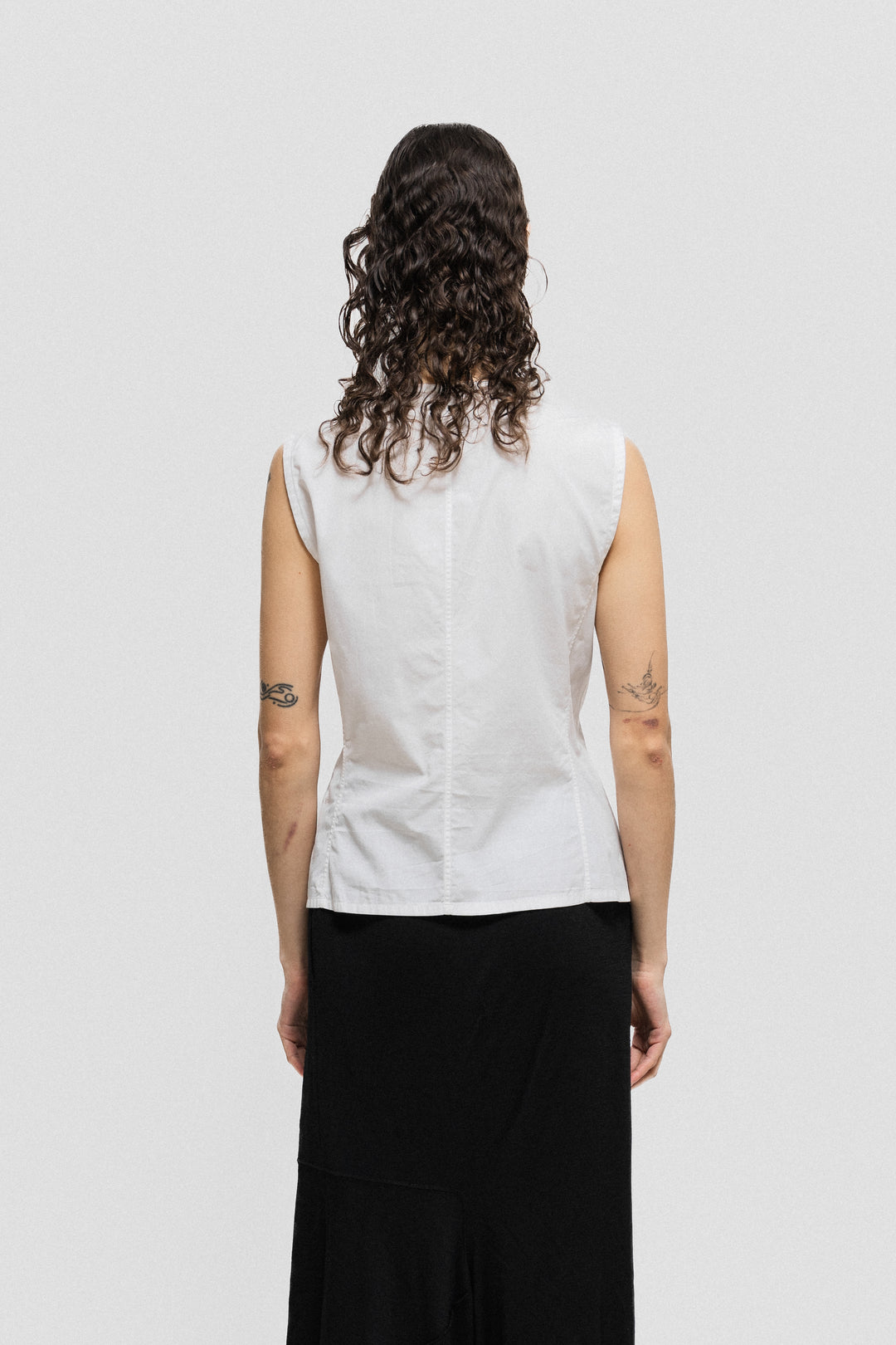 YOHJI YAMAMOTO - White cotton vest (late 80's) – L'OBSCUR