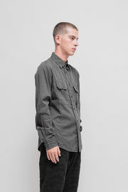 VIVIENNE WESTWOOD MAN - SS04 Military pocket shirt with orb buttons (runway)