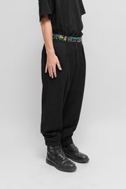 COMME DES GARCONS HOMME PLUS - FW88 Wool pants with a floral patterned waist