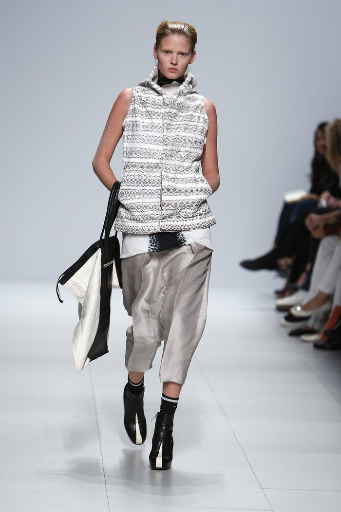 RICK OWENS - SS08 « CREATCH » Full snake skin vest with high lapels (runway)