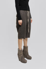 RICK OWENS - FW12 "MOUNTAIN" Silk and cashmere pod shorts