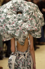 (New Arrival) JUNYA WATANABE - SS03 Linen parachute top with painting pattern